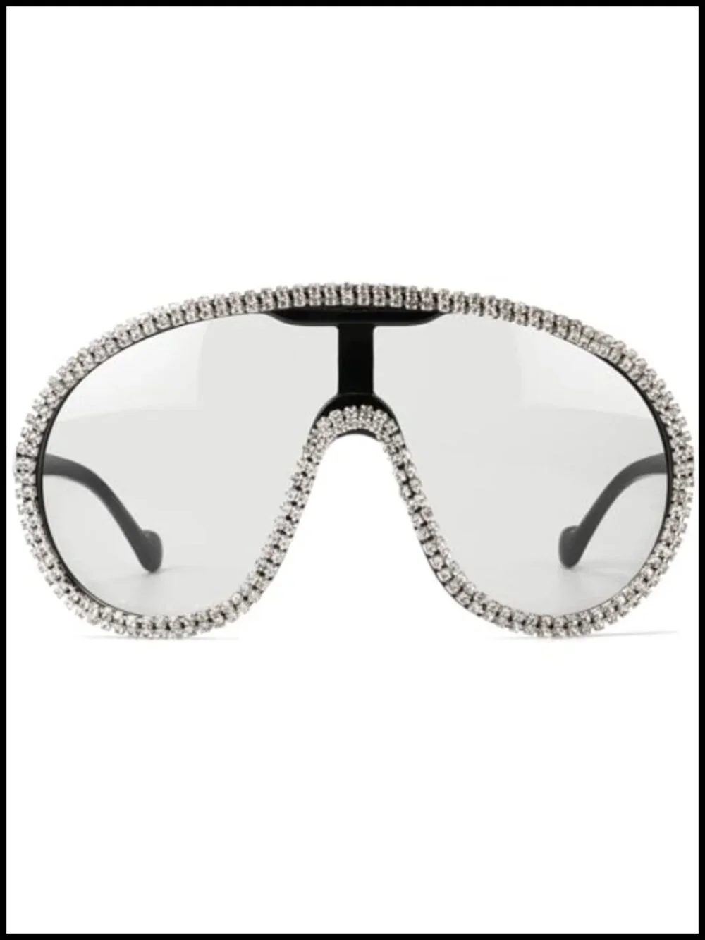 Oversized Shield Aviator Sunglasses UV400 Protection Goggles